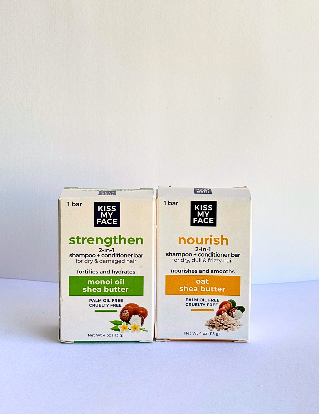 Shampoo sólido 2 en 1 para cabello ondulado, dañado o con frizz - Nourish