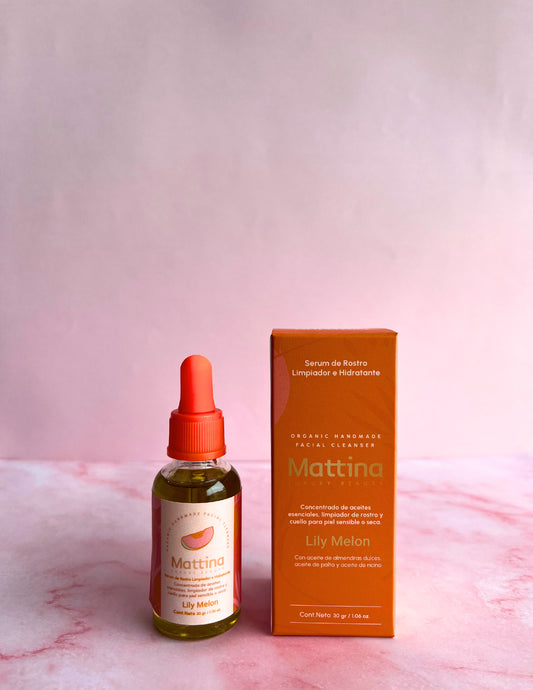 Serum facial limpiador e hidratante Lily melon - piel sensible o seca