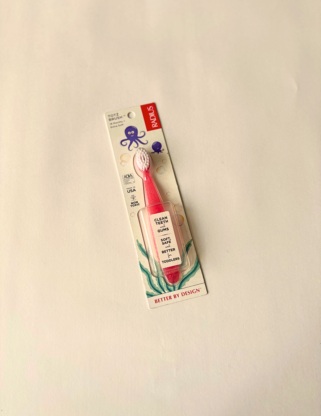 Cepillo Dental Bebés Totz Brush coral - 18 meses a 3 años