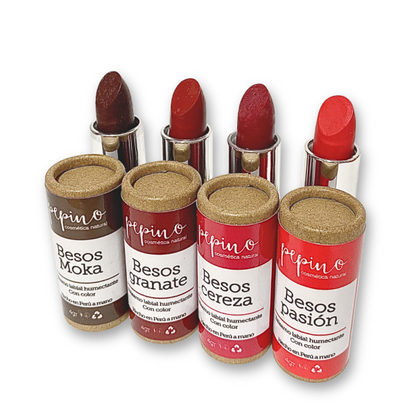 Bálsamo Labial Orgánico con Color Intenso