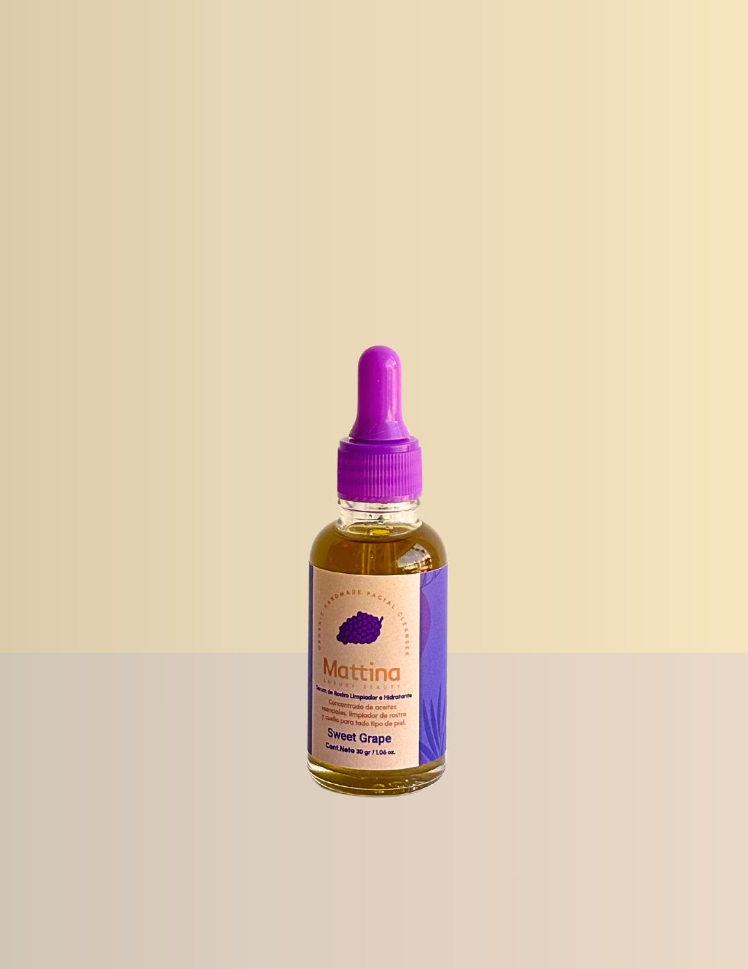 Serum facial limpiador e hidratante Sweet grape - todo tipo de piel