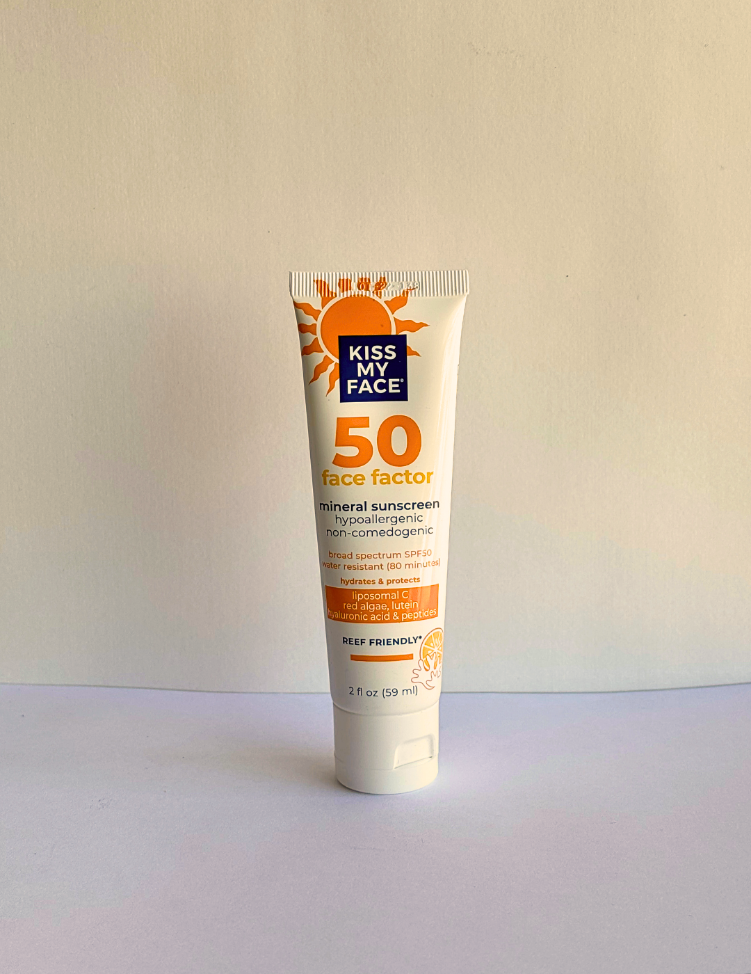Protector solar de rostro 50 SPF 100% natural