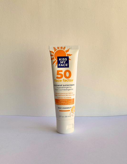 Protector solar de rostro 50 SPF 100% natural