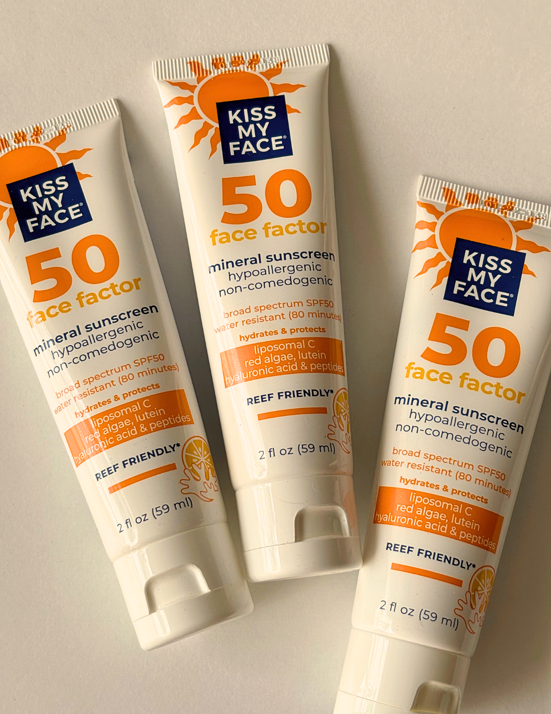 Protector solar de rostro 50 SPF 100% natural