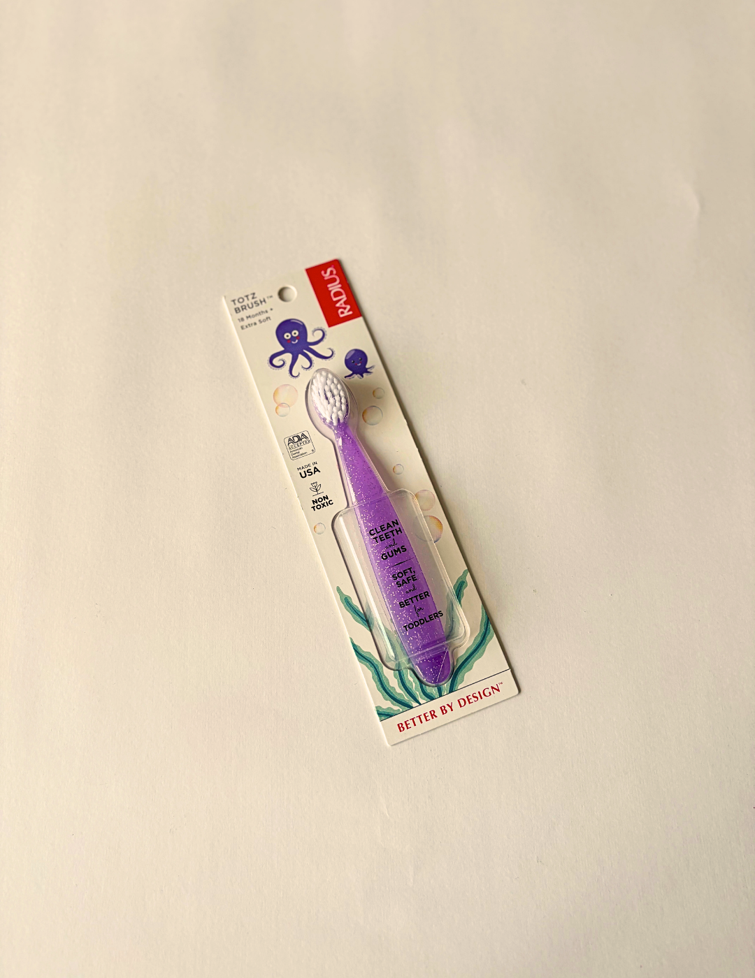 Cepillo Dental Bebés Totz Brush morado - 18 meses a 3 años