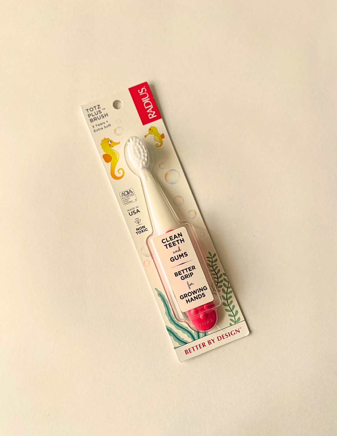 Cepillo dental Totz Plus Brush rojo - niño de 3 a 6 años