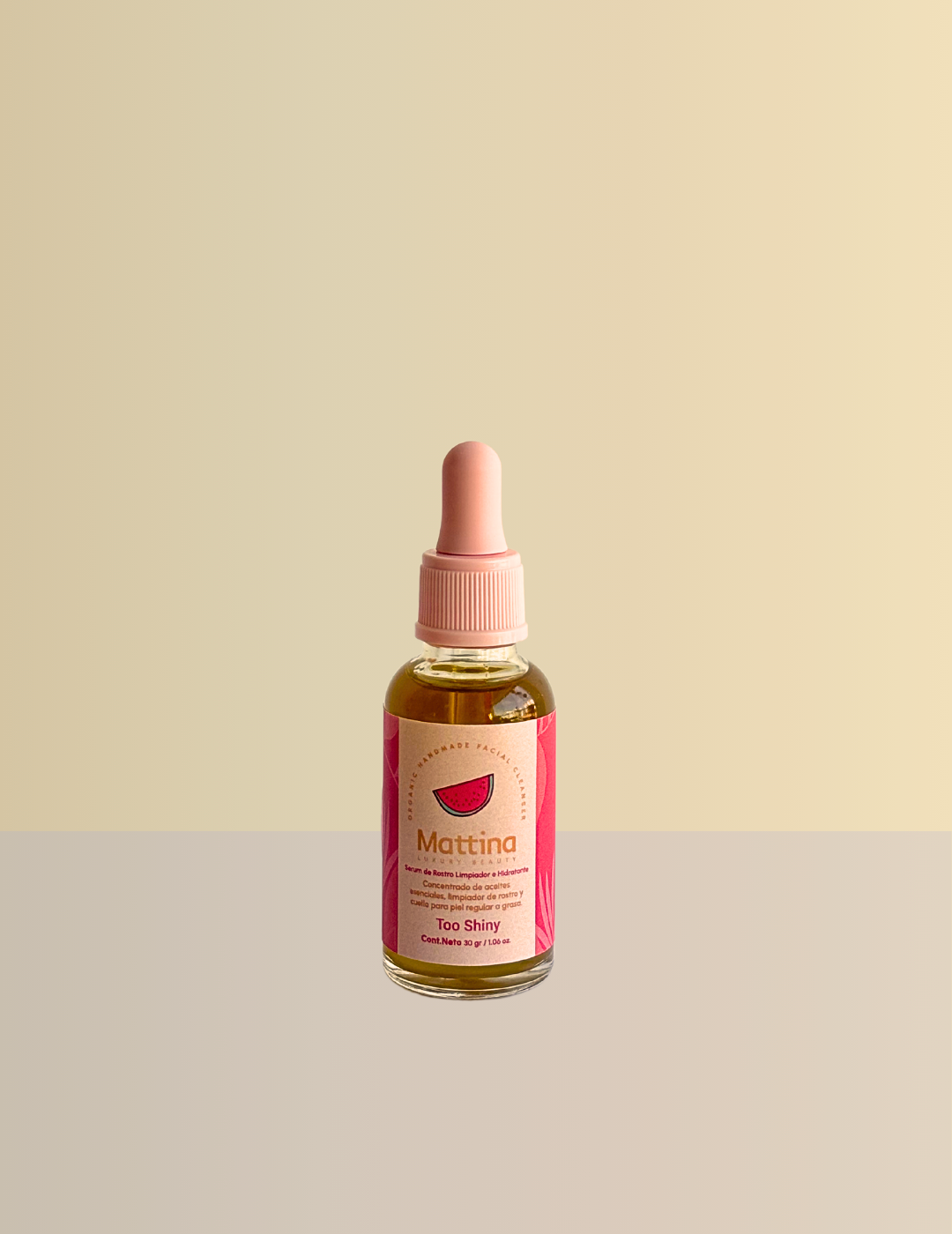 Serum facial limpiador e hidratante Too shiny - piel regular a grasa