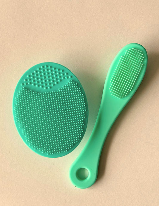 Finger y masajeador de rostro – Exfoliación y relajación + bolsa de algodón