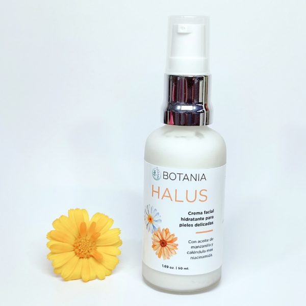 Crema facial hidratante para pieles delicadas