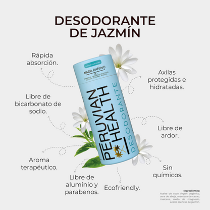 Desodorante Natural Jazmín (sin bicarbonato / piel sensible)