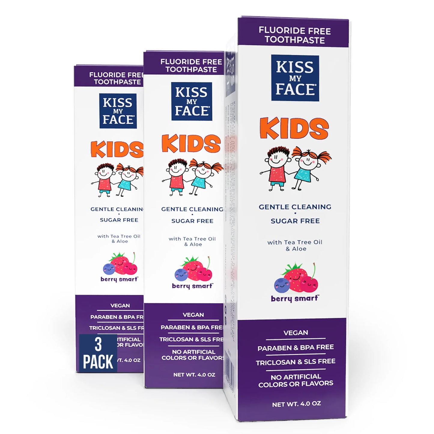 Pasta de dientes kids - Berry Smart Gel libre de flúor
