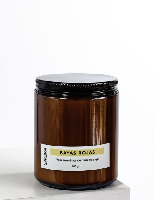 Vela de cera de soya – Bayas rojas