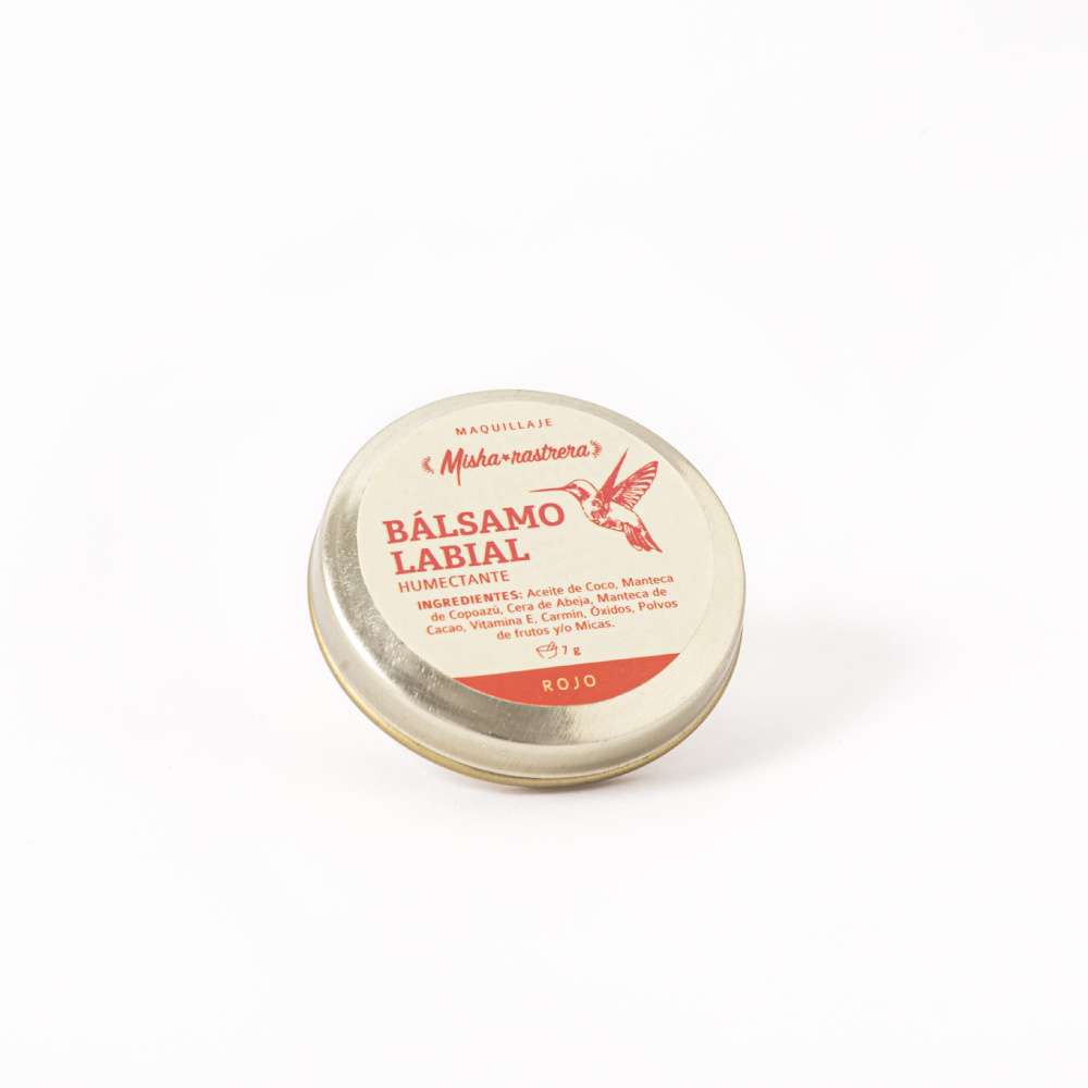 Bálsamo labial rojo