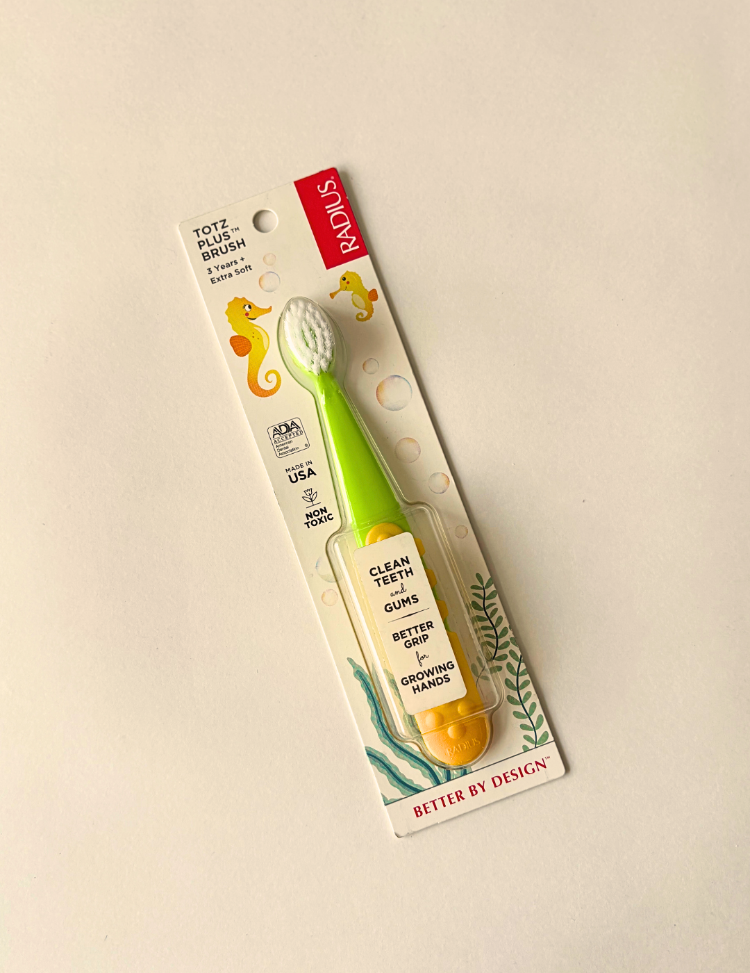Cepillo dental Totz Plus Brush verde - niño de 3 a 6 años