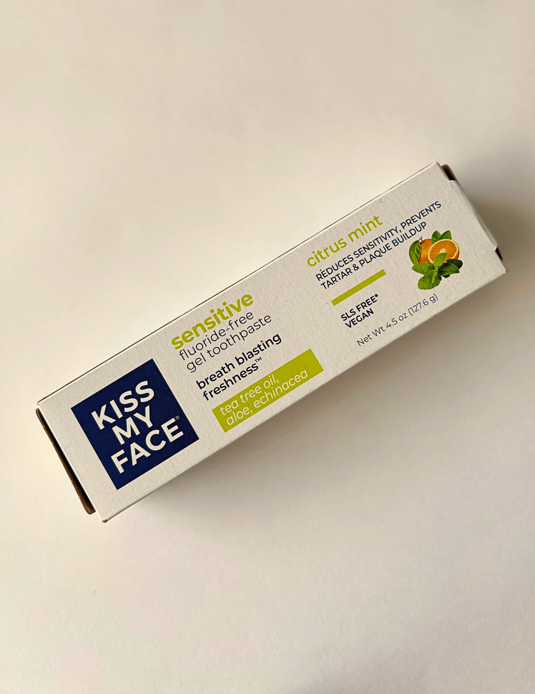 Pasta de dientes citrus mint - libre de fluor 100% natural